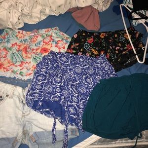 FIVE PAIRS OF SHORTS